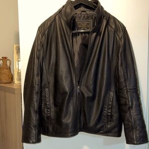 Jos a bank leather jacket